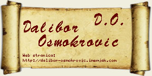 Dalibor Osmokrović vizit kartica